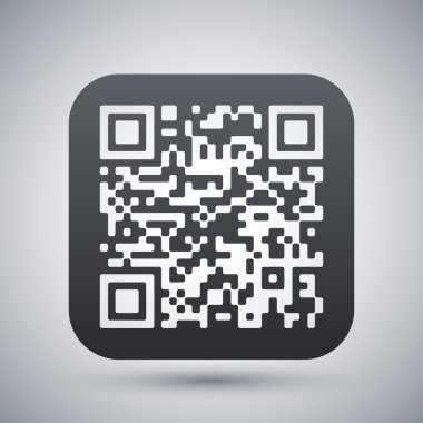 QR code simge vektör