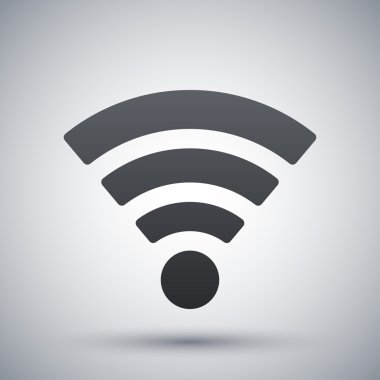 vektör kablosuz ağ simgesini