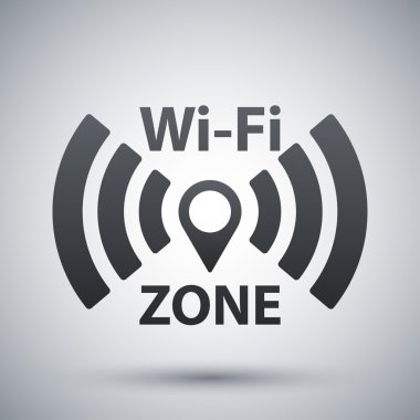 vektör wi-fi ağ simgesini