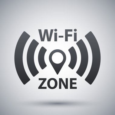 Vector Wi-Fi network icon clipart