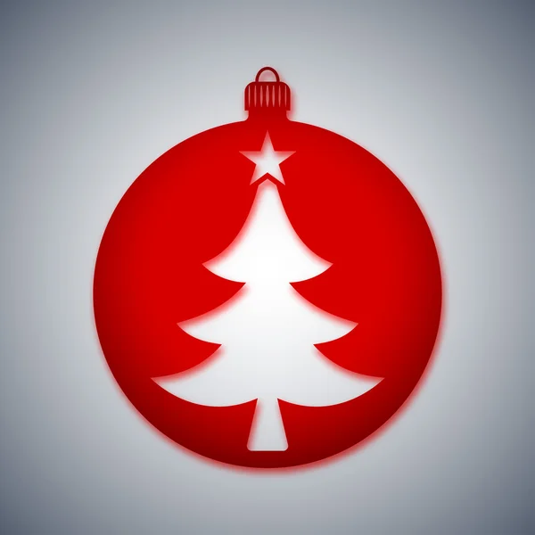 Vánoční koule ikona — Stockový vektor