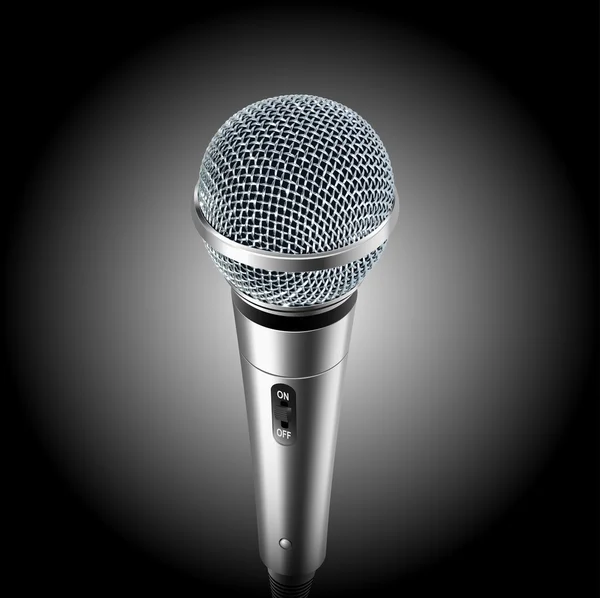 Klasik vektör mikrofon — Stok Vektör