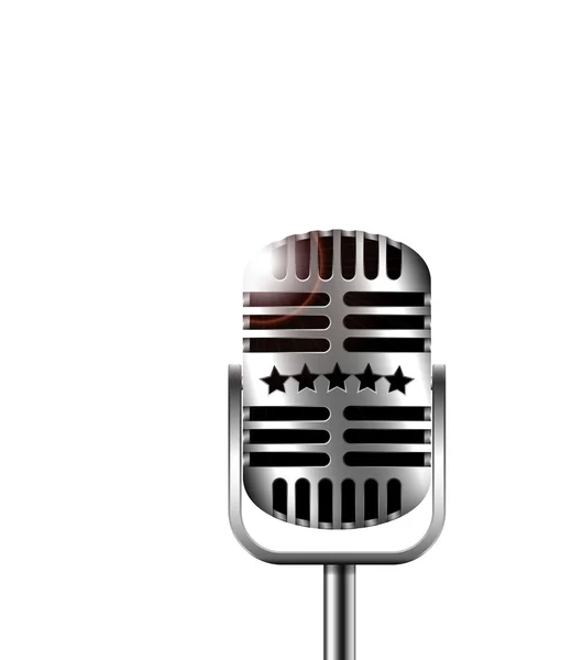 Классический ретро-микрофон — стоковый вектор