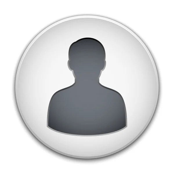 Vetor de ícone de usuário masculino — Vetor de Stock