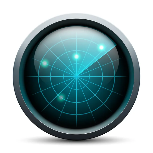 Vector radar icon — Stock Vector