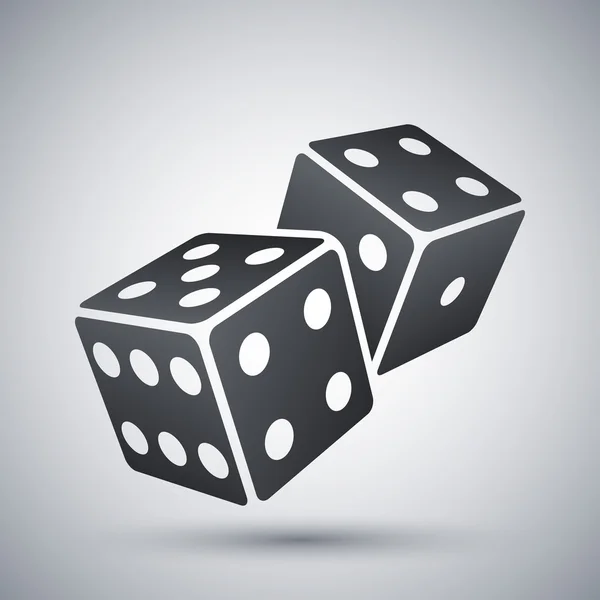 Vector dice icono — Vector de stock