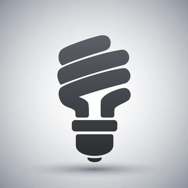 Energy saving fluorescent light bulb — Stock Vector