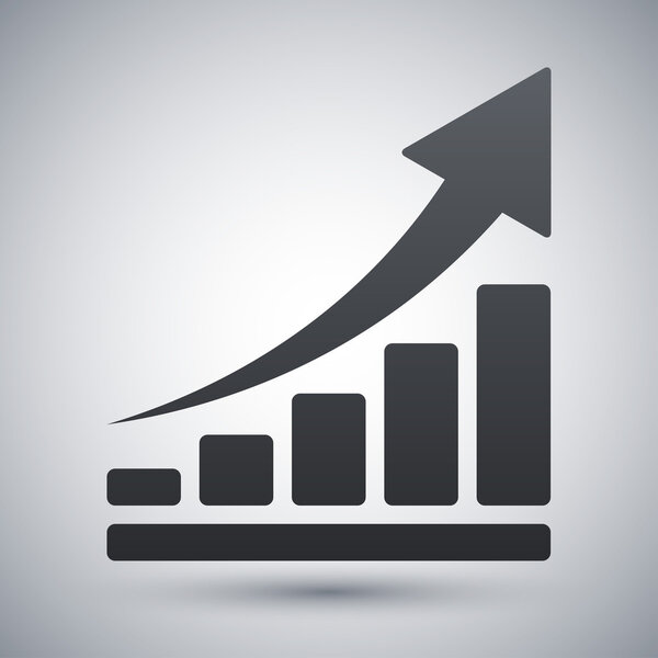 Значок векторного роста