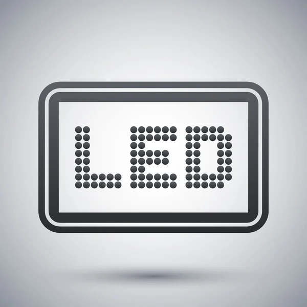 Icona dello schermo a LED vettoriale — Vettoriale Stock