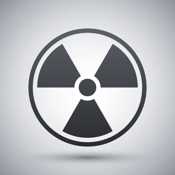 Vector nuclear sign or icon — Stock Vector