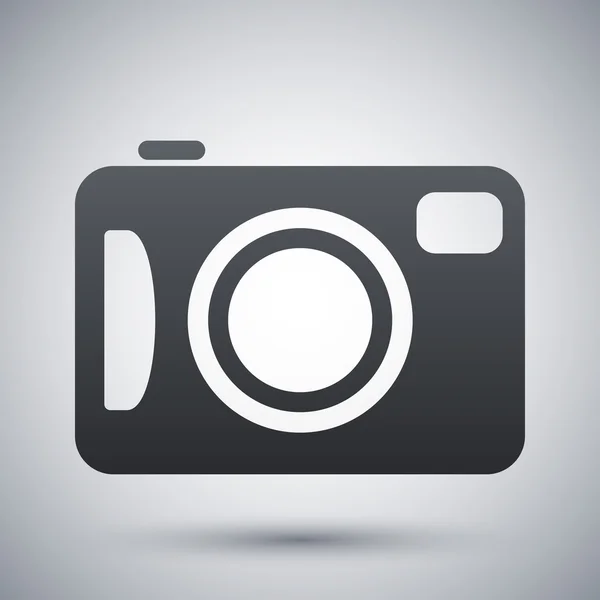 Vector icono de la cámara fotográfica — Vector de stock