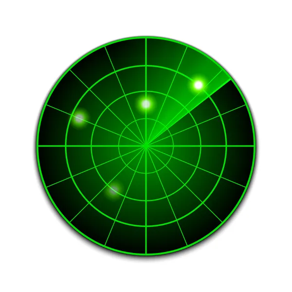 Icono de radar vectorial — Vector de stock