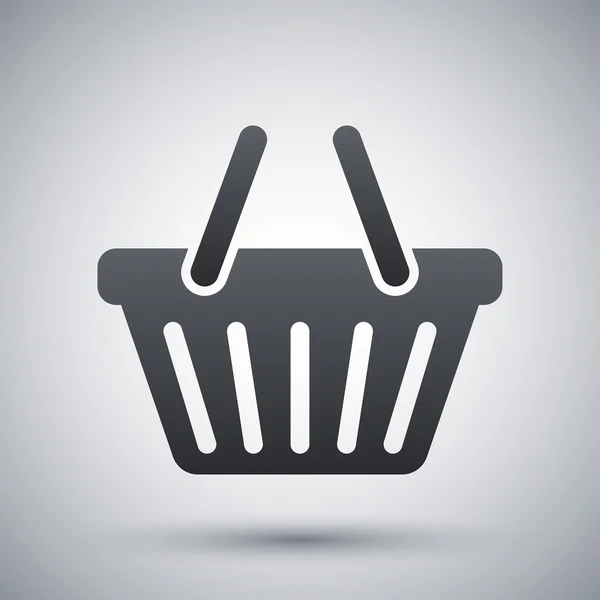 Vector shopping basket icon — Stock Vector