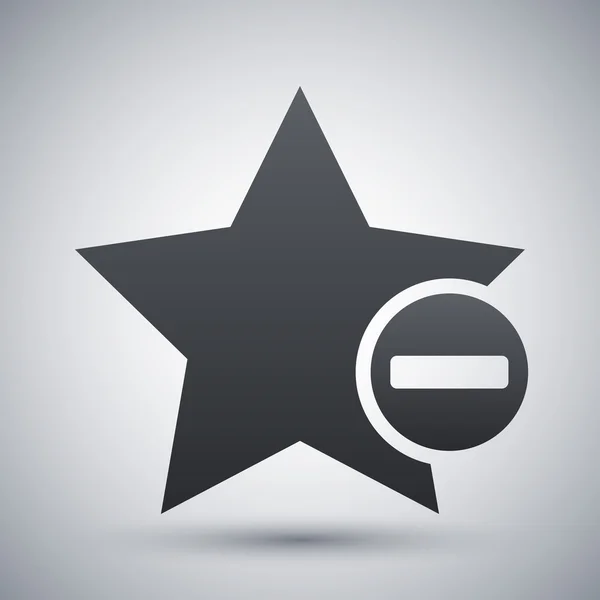 Vector estrella icono favorito — Vector de stock