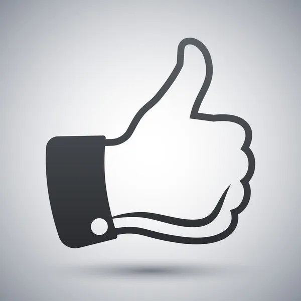 Vector thumbs up icon — Stock Vector