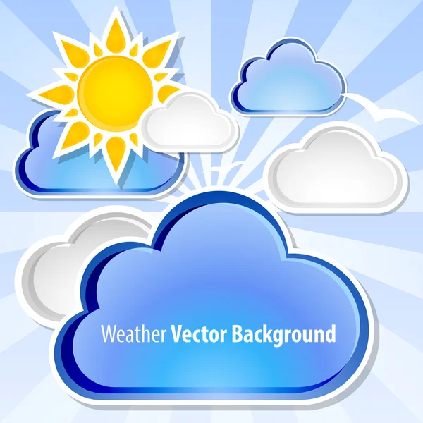 Väder bakgrund — Stock vektor