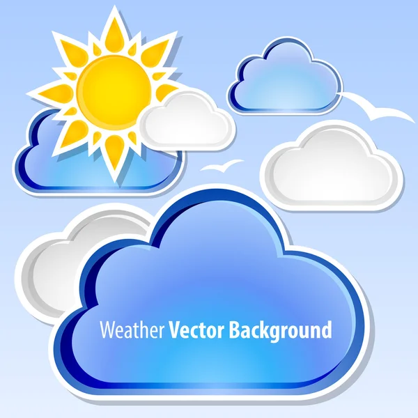 Väder vektor bakgrund — Stock vektor
