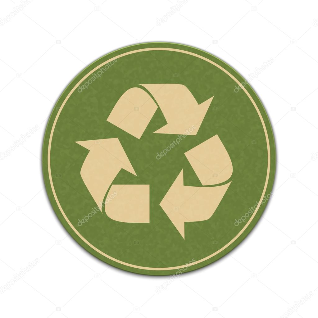 Paper recycle sticker