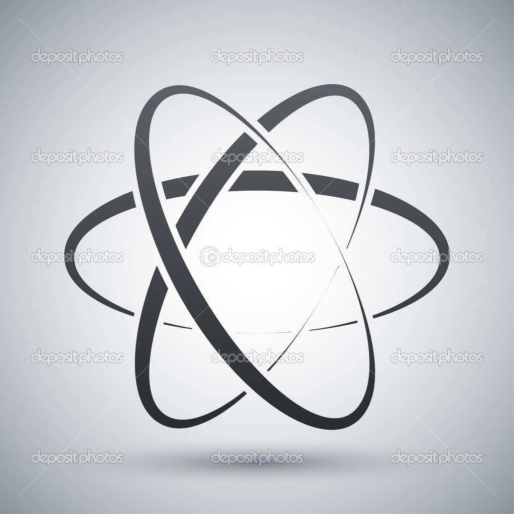 Vector atom model icon