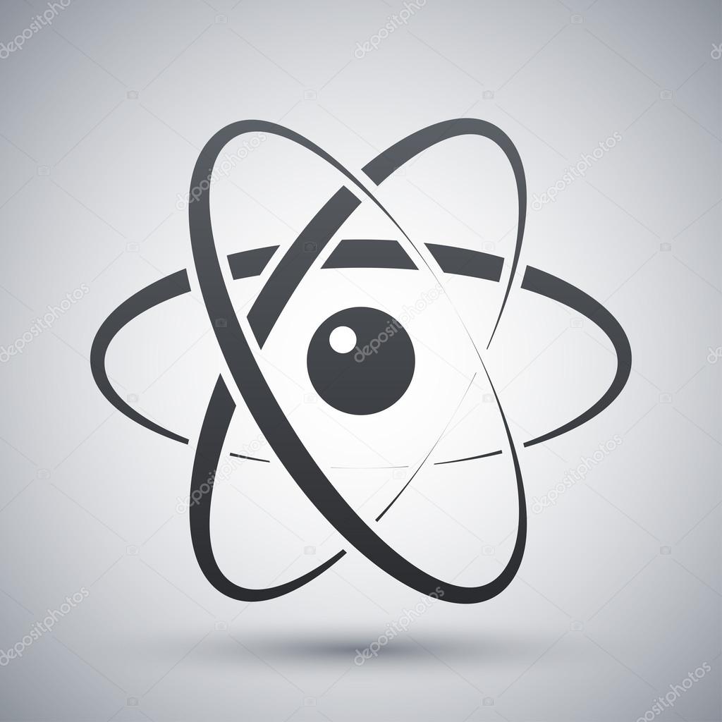 Vector atom model icon