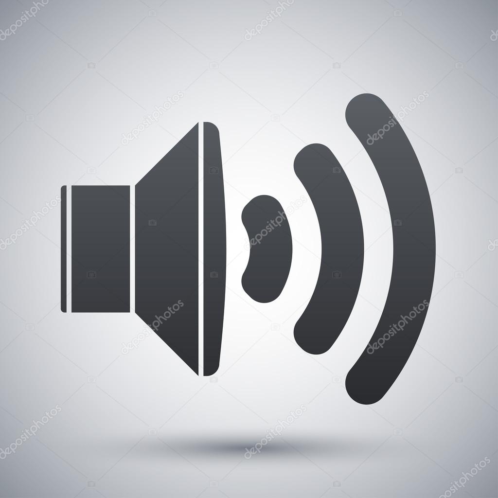 Vector audio speaker icon