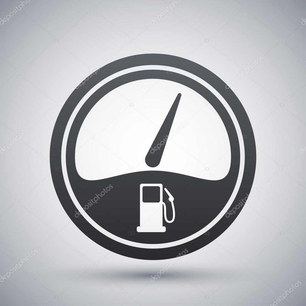 Vector fuel gauge icon