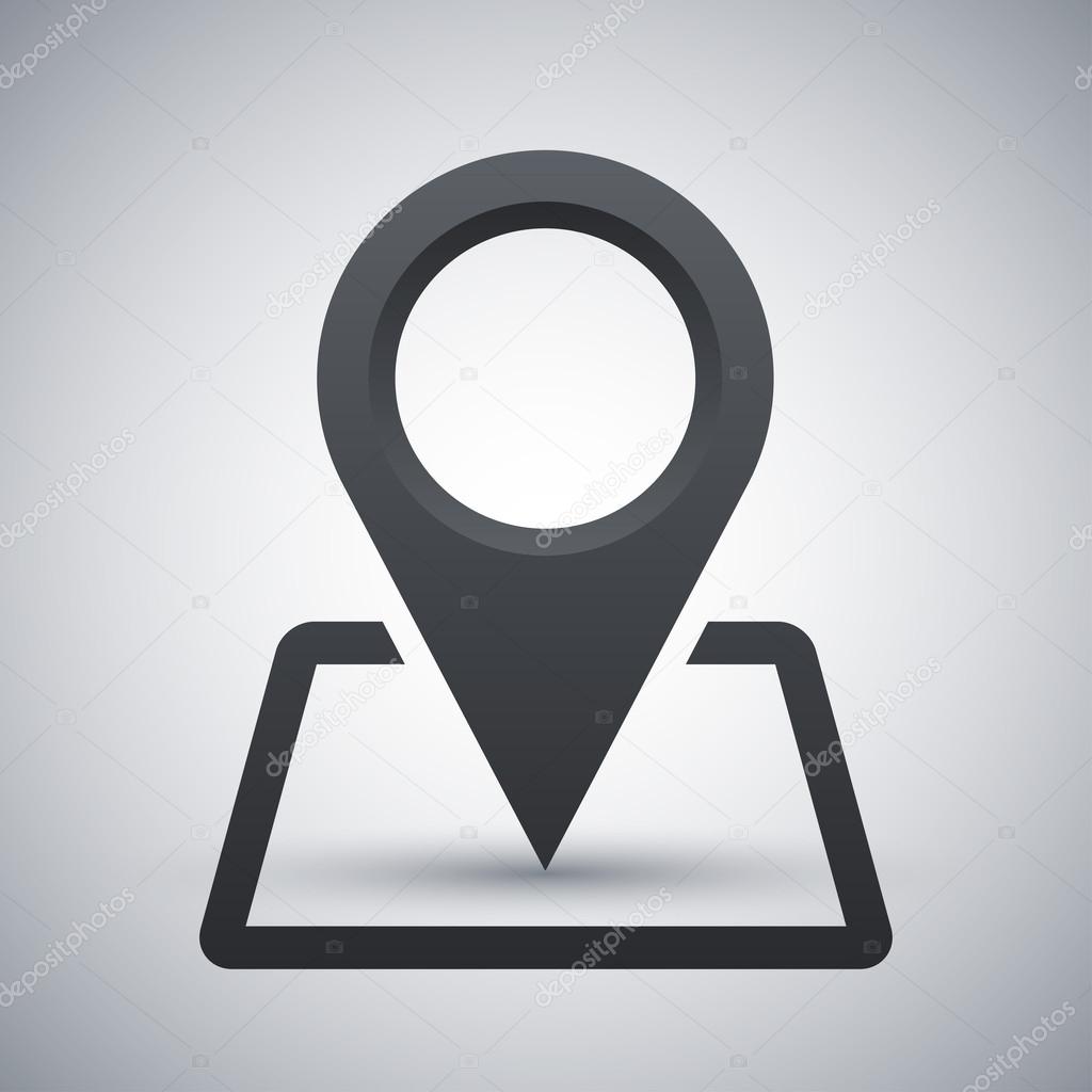 Simple map pointer icon