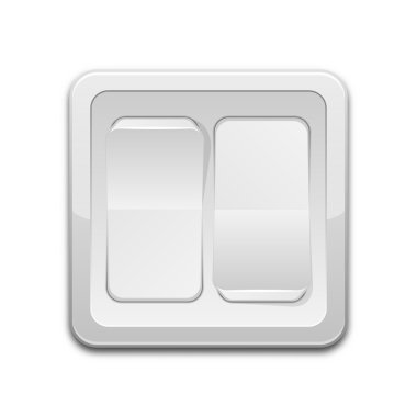 vektör çift ışık düğmesi simgesi