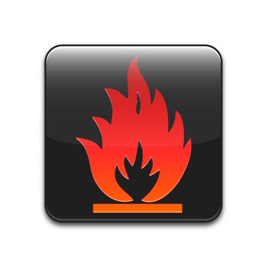 vektör yangın işareti veya simge