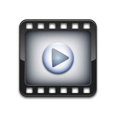 Vektör media player simgesini