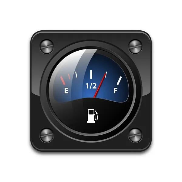 Vector fuel gauge icon — Stock Vector