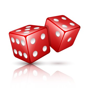 iki kırmızı dices