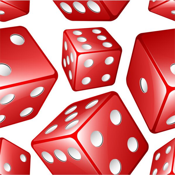 Dices seamless background