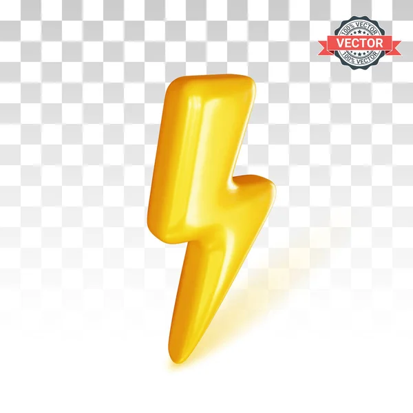 Lightning Bolt Icon Conceptual Sign Thunderstorm Electricity Battery Electric Vehicle Stock Vector