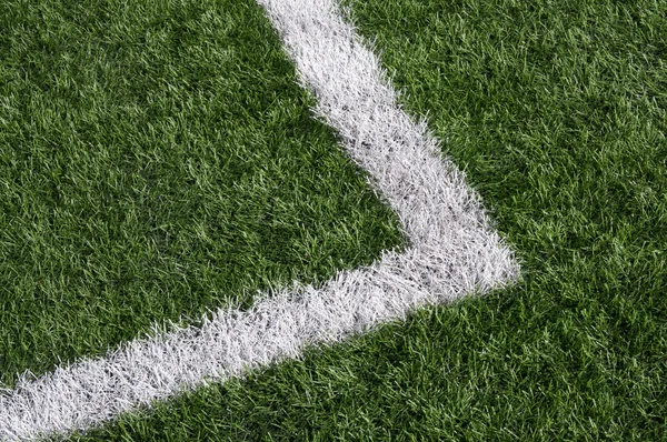 Fotboll gräs — Stockfoto