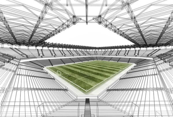 Estadio Wireframe — Foto de Stock