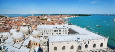 Venedik cityscape - görünümünden campanile di san marco. İtalya