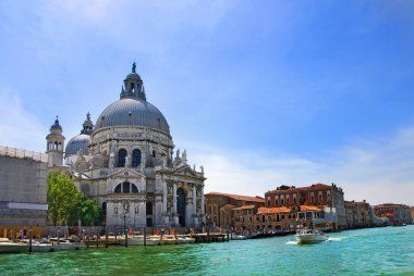 Büyük Kanal ve Bazilika Santa Maria della Salute, Venedik, İtalya