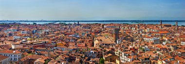 Venedik cityscape - panorama görüş campanile di san marco
