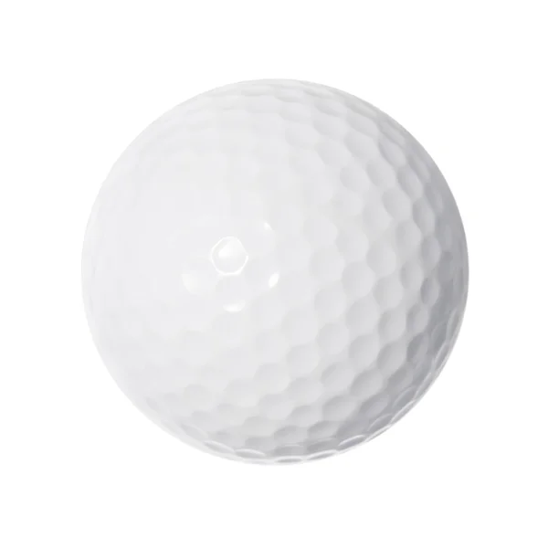 Bola de golfe isolado no fundo branco — Fotografia de Stock