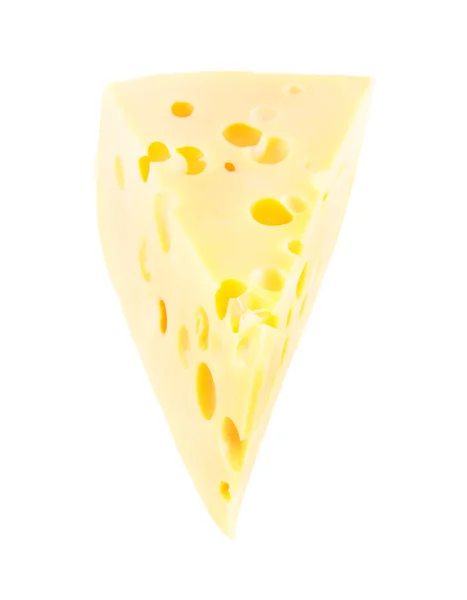 白い穴が開いたチーズ — ストック写真