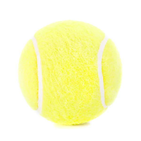 흰 바탕에 분리 된 테니스공 스톡 이미지