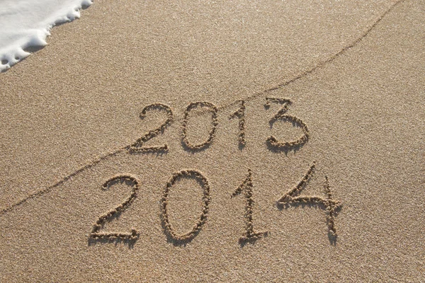 Nieuwe jaar is 2014 seizoen komende concept — Stockfoto