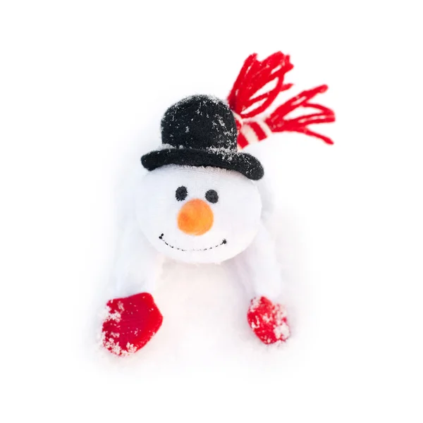 Happy winter christmas snowman — Stock Photo, Image