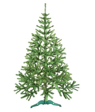 Beyaz üzerine izole edilmiş Noel ağacı