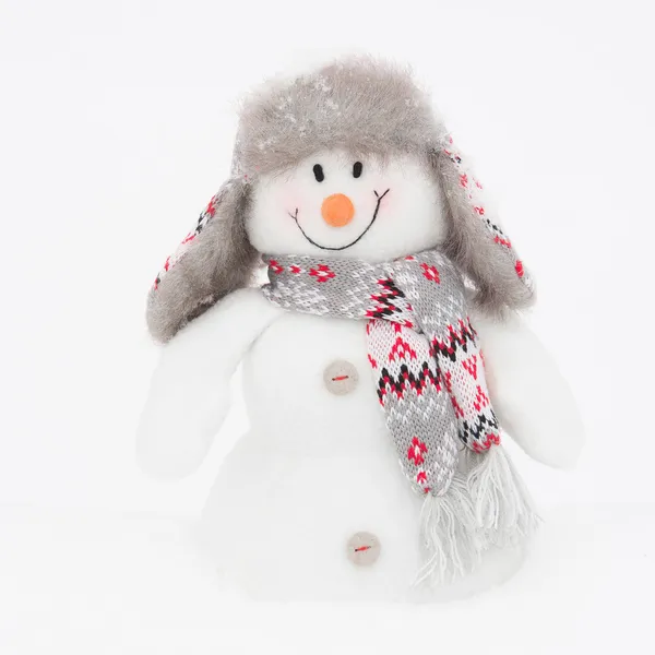 Froher Winterschneemann — Stockfoto