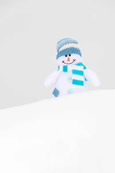 Bonhomme de neige hiver heureux — Photo