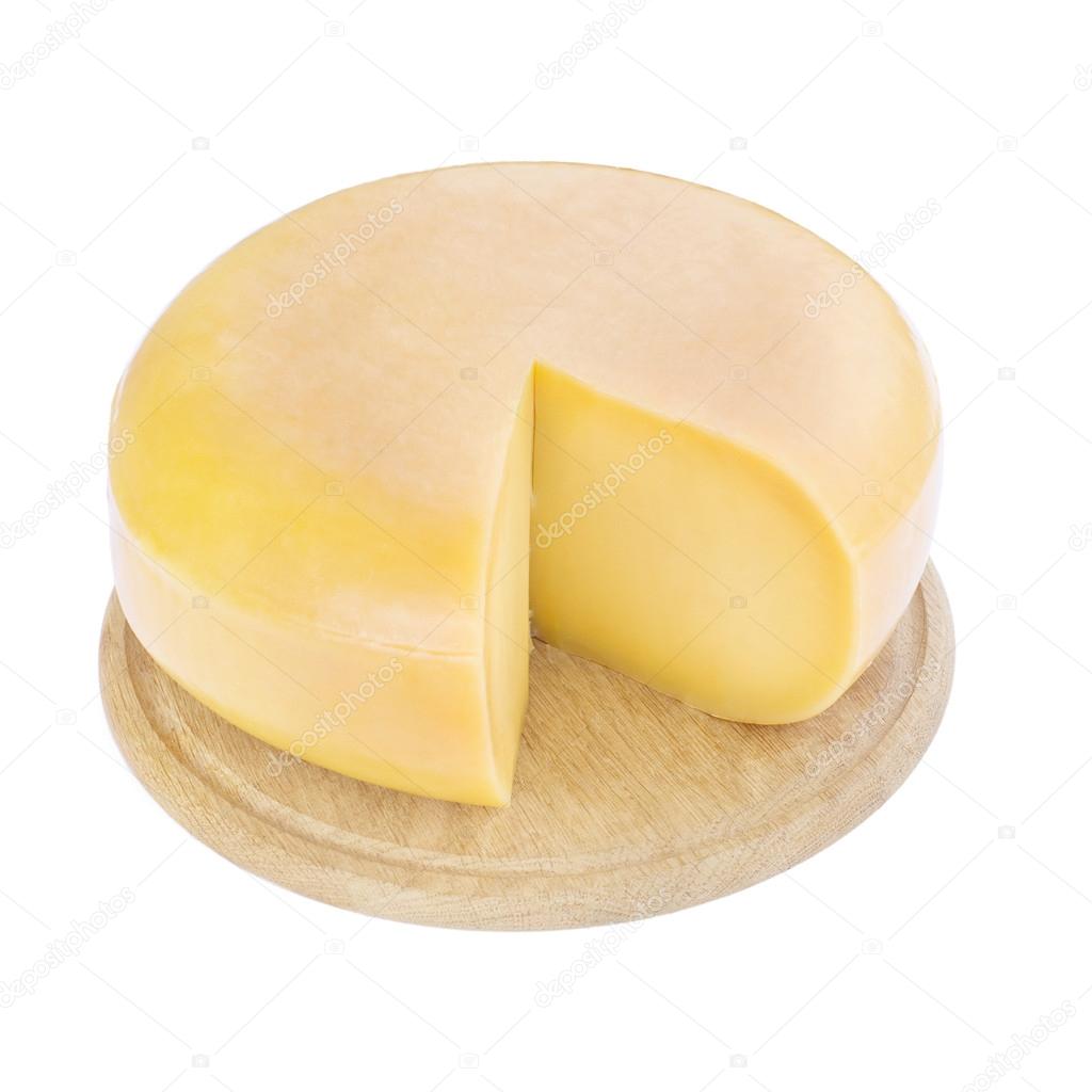 Cheese on the wooden board