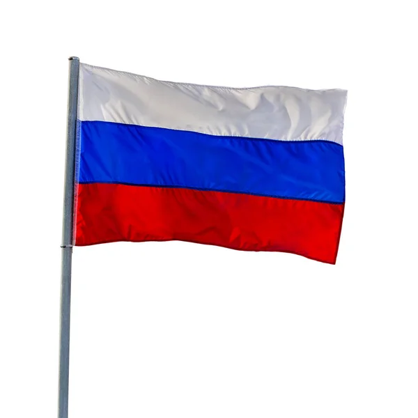 Bandera Nacional Rusia Bandera Estatal Federación Rusa Bandera Tricolor Compuesta — Foto de Stock