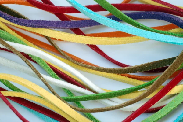 Leather straps as background — Stock Photo, Image